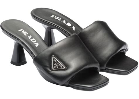 prada 65mm sandals|Prada nappa sandals.